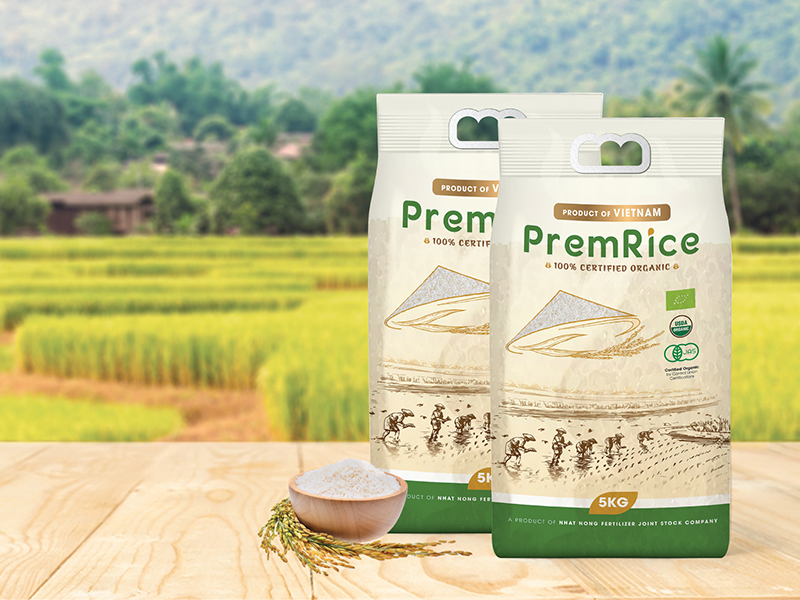 Rice packaging design by Hato Van on Dribbble