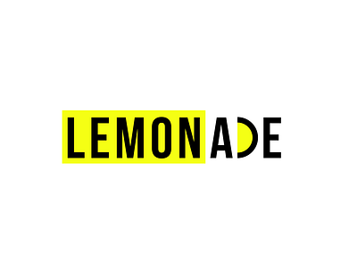 Lemonade Stand Flat Modern design flat logo minimal typography vector