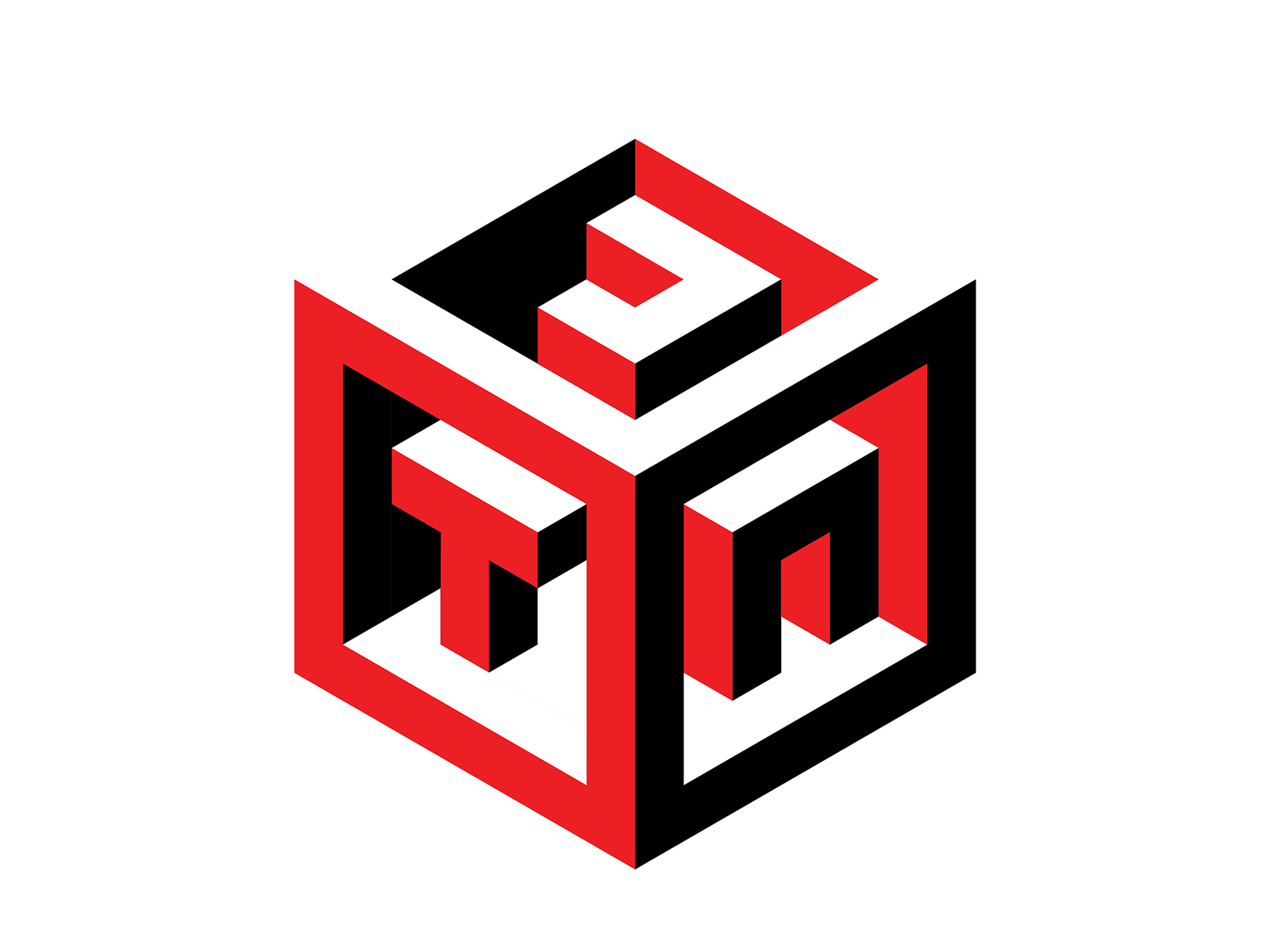 Isometric Cube Logo animation branding design flat illustrator logo minimal type typography vector