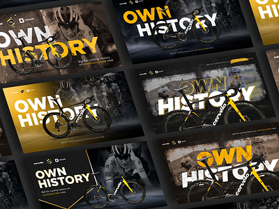 Own History - Cycling bike campaign cycling history industrial jumbo visma key visual photoshop tde visualdesign