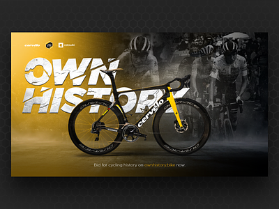 Own History - Widescreen shot bike cycling grunge history industrial jumbo-visma tde visualdesign