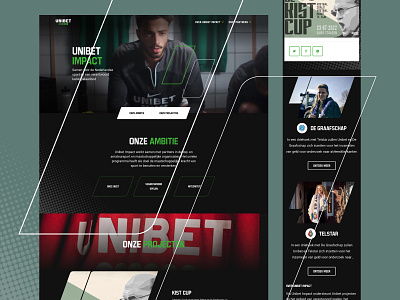 Unibet Impact website charity clubs design desktop figma football gambling impact mobile responsive soccer sports unibet visual website