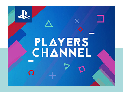 Players Channel branding concept console icons players channel playstation youtube