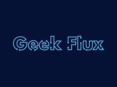 Geek Flux brand brand identity branding circuit geek geek flux geek logo illustration logo logo a day logo design minimal minimal logo tech tech company tech design tech logo technology typography vector