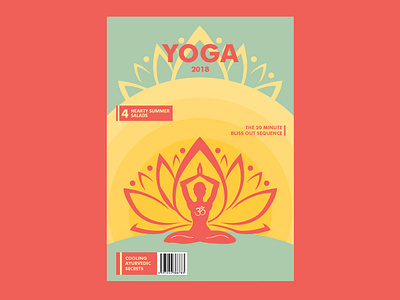 yoga magazine adobe ilustrator illustration magazine magazine cover magazine design minimal yoga