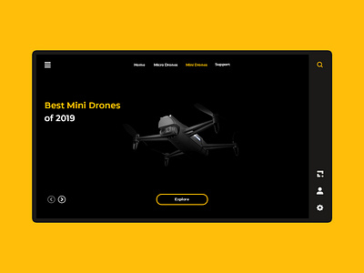 Drone's Site ! 3dsmax drone logo drones illustration photoshop ui ui design web design website concept