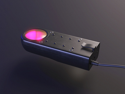 iOT Fish Tank Light 3D Render