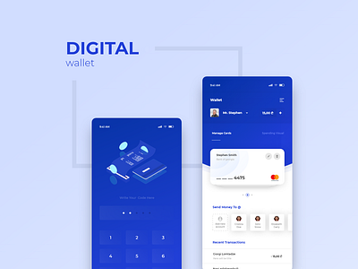 Digital wallet app design design digital wallet interface interface design mobile app design mobile application ui wallet