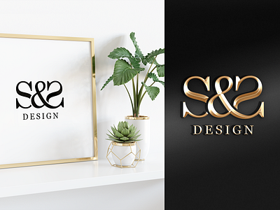 S&S DESIGN branding design gold golden graphic graphic design graphicdesign illustrator logo logodesign logotype luxury typography vector