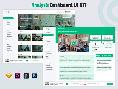 Analysis Dashboard UI Kit admin analysis dashboard figma health hospital medical psd sketch treatment xd