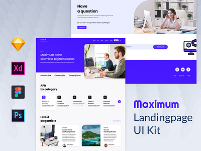 Maximum Landingpage code developer digital figma homepage landingpage landingpagedesign psd sketch web xd