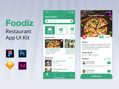 Foodiz App UI Kit