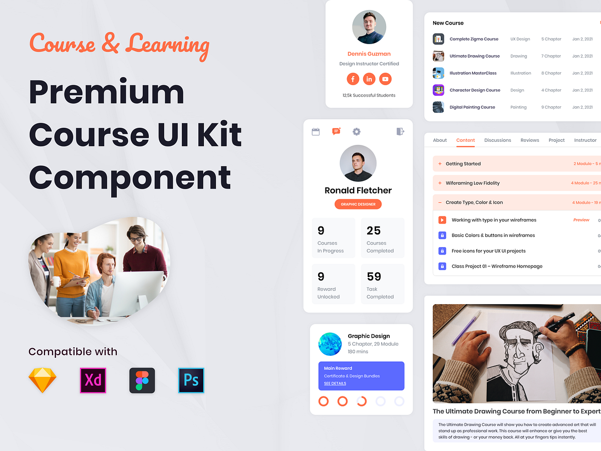 College Dashboard designs, themes, templates and downloadable graphic ...