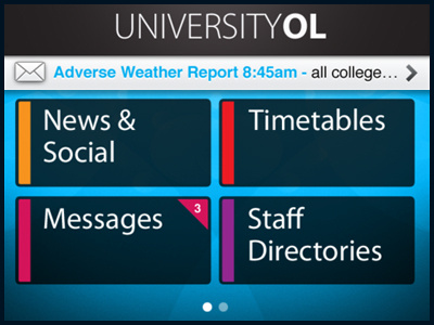 iPhone University App app iphone ui ux visual design