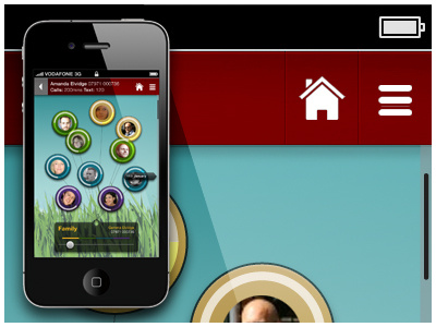Network Provider Social E-Billing App app design iphone networking social ui ux visual