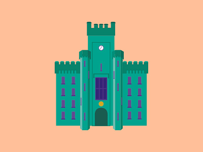 The Citadel charleston citadel illustration vector