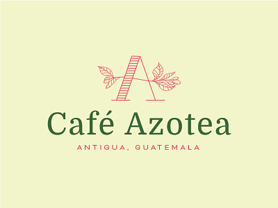 Café Azotea coffee guatemala identity logo