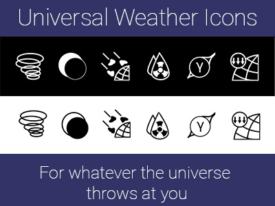 Universal Weather Icons apps fun graphic design icons space universe weather