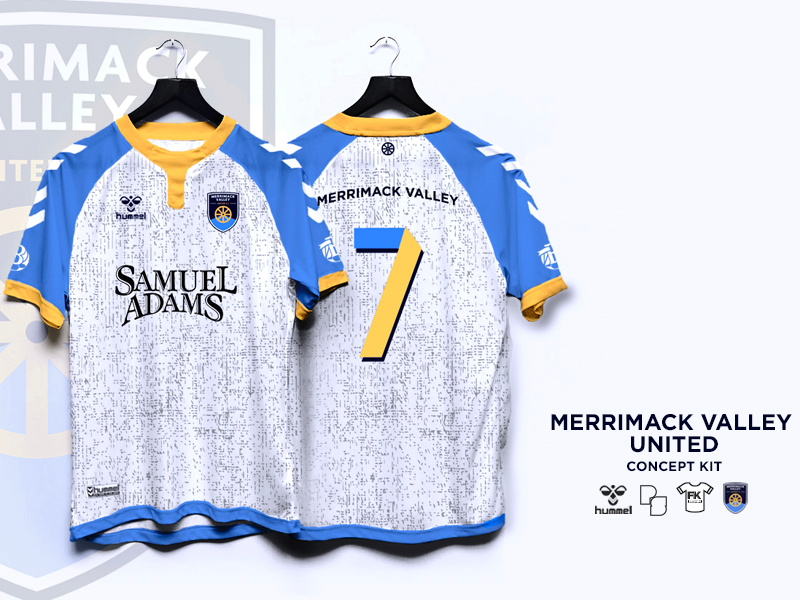 Merrimack Valley United Concept Kit graphic design logo beer fashion concept sam adams hummel product design kit jersey soccer football