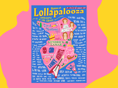 Lollapalooza concert festival lollapalooza music posters