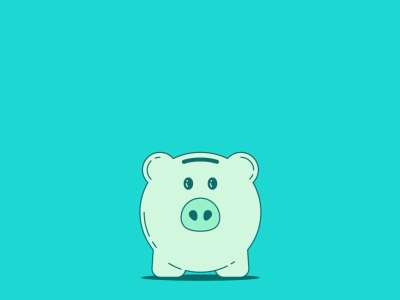 Piggy Bank Coin Tosser bank cartoon coin graphics illustrations motion pig piggy