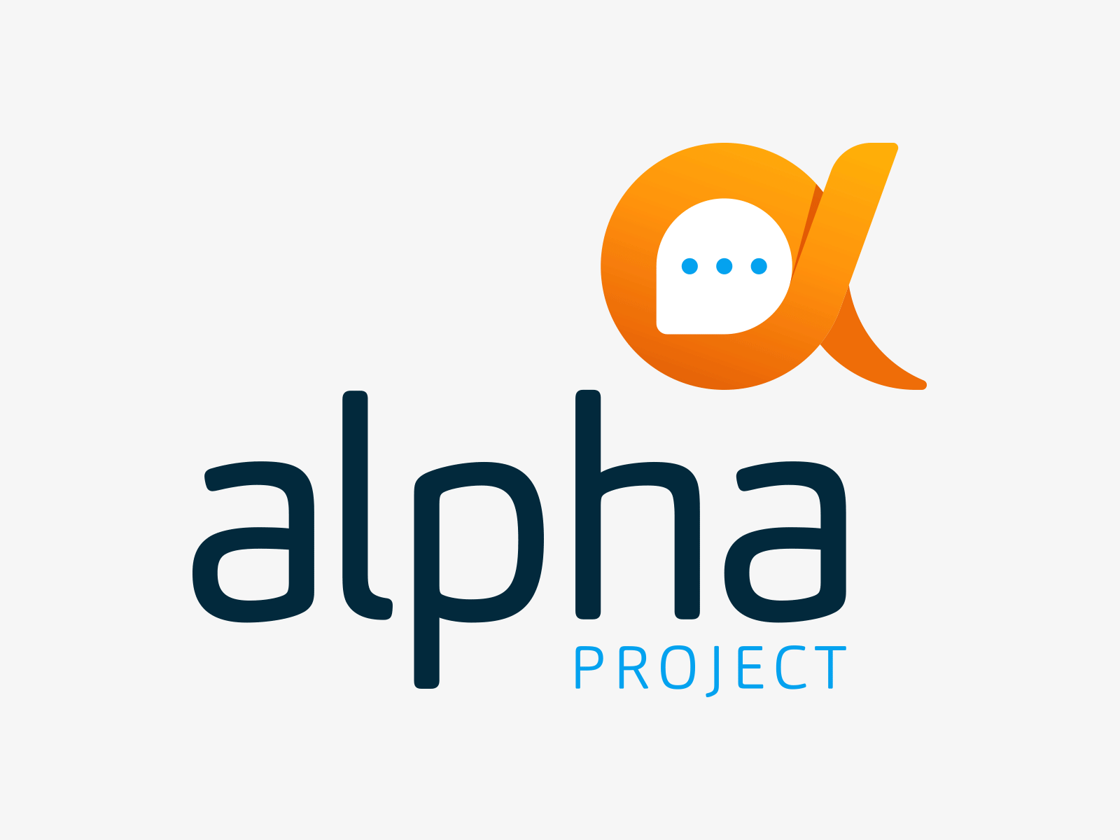 Alpha Project Logo alpha branding design logo logo design logomark orange