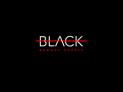 Black Beauty branding design logo