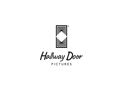 Hallway Door branding design illustration logo