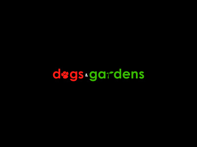 Dogs & Gardens branding design logo