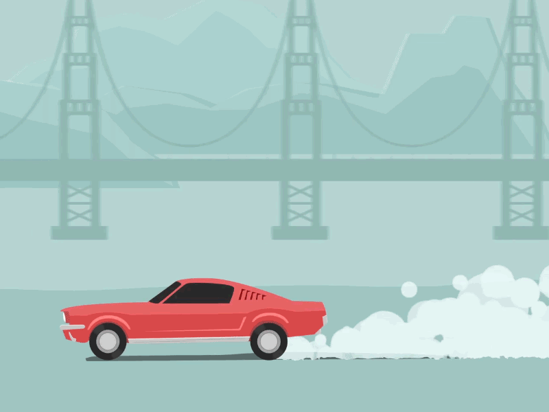 Road trip after effects animation illustration motion graphics