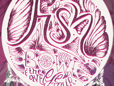 Fishbowl & the One Eye Tour illustration typography