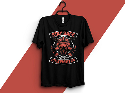 Firefighter T-Shirt Design | Custom Firefighter T-Shirt vector tracing