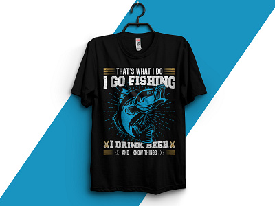 Fishing T-Shirt Design Vector | Custom Fishing T-Shirt Design