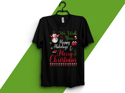 Christmas T-Shirt Design | Merry Christmas T-Shirt Design