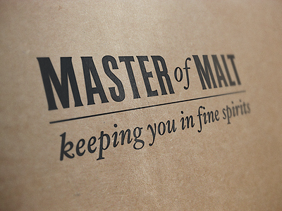 Master of Malt logo alcohol branding ecommerce logo whiskey