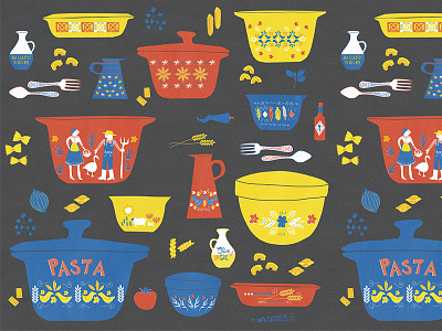 Pyrex&pasta Dark BG