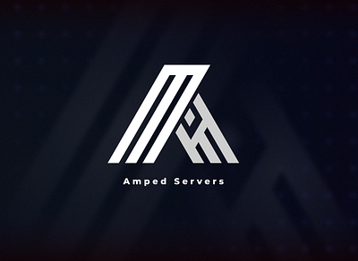 Amped Servers Logo branding design logo vector