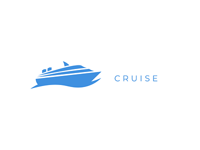 Cruise branding design icon illustration logo vector