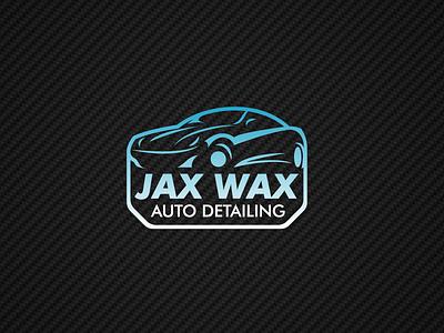 Jax Wax Auto Detailing auto blue blue and white branding car car logo design detailing illustration inspiration logo vector vector art vector design vehicle vehicles