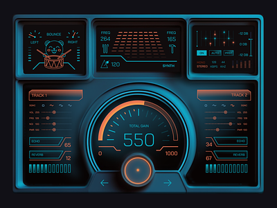 AI+Human Remix - Music Producing UI ai midjourney music skeuomorph synthesizer