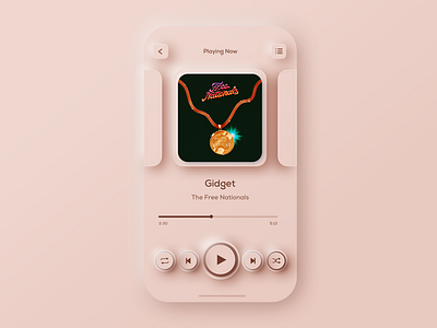Rose Gold Music Player