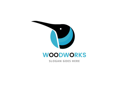 Woodworks Logo abstract brand logo symbolic wood