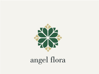 Angel Flora 1 branding floral illustration logo minimal branding real estate