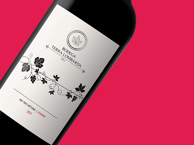 Wine Label for Terra Lombarda design graphic graphic design illustrator invite label logo vector wine