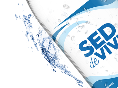 Label design for "Sed de Vivir" Water branding design graphic graphic design label design typography vector