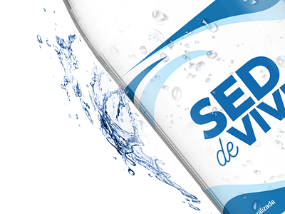 Label design for "Sed de Vivir" Water