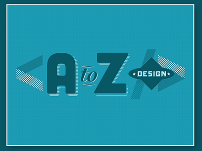 Logo for A to Z Design adobe cc display typography illustrator logo design