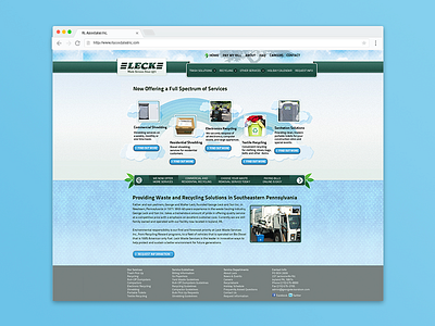 George Leck and Son, Inc. Website, 2011-2015 content slider content strategy css front end development jquery user experience web design xhtml