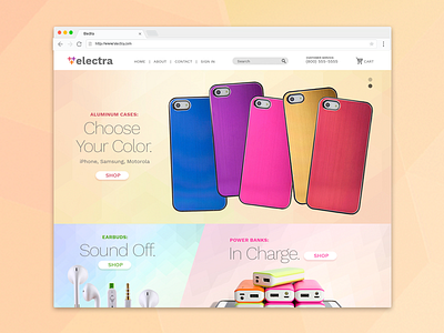 E-Commerce Website Theme adobe cc branding color e commerce photoshop technology typography web design