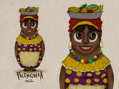 Matrioska Palenquera cali colombia fruits illustration matrioska palenque palenquera photoshop